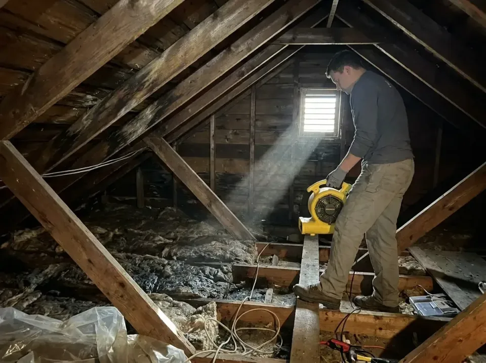 attic-water-damage-drying-proc-007 — frequently asked questions, Emergency Water Extraction & 24/7 Flood Response in Hilton,…